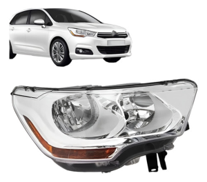 Farol Para Citroen C4 Lounge 2014 2015 2016 Eletrico Ambar