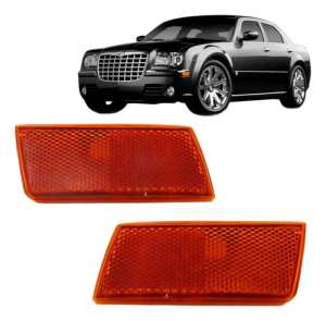 Par Refletor Parachoque 300c 2006 A 2010 Ambar