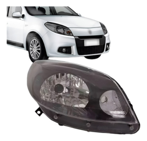 Farol Sandero 2011 2012 2013 2014 Mascara Cinza