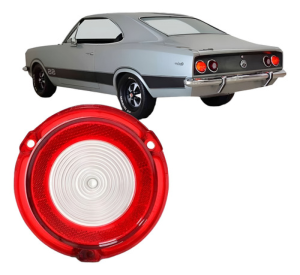 Jogo Lente Sinaleira Traseira Opala 1970/1979 C/ré Plástic