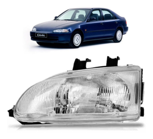 Farol Civic 1992 1993 1994 1995 Sedan  04 Portas
