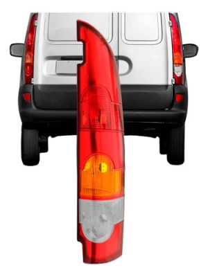 Lanterna Traseira Kangoo Furgao 2003 A 2012 Bicolor Ré Verm
