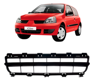 Grade Parachoque Clio 2006 A 2012 Preto Modelo Original