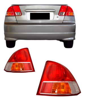 Lanterna Traseira Honda Civic 2003 2004 2005 2006 Cromada