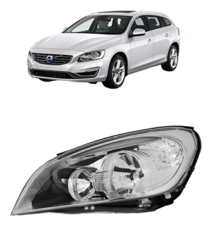 Farol Volvo V60 2011 2012 2013 Eletrico C/ Led Lado Esquerdo