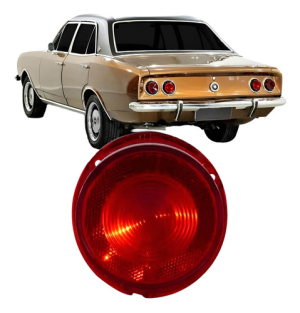 Jogo Lente Sinaleira Traseira Opala 1970/1979 S/ Ré Plásti