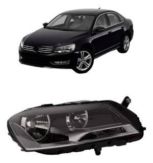 Farol Passat 2011 A 2014 Elétrico S/ Led S/ Projetor