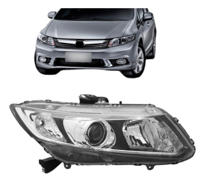 Farol Para Honda Civic 2013 2014 2015 2016 Eletrico C/ Motor