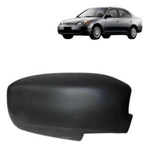 Capa Retrovisor Civic 2001 02 03 04 05 2006 Preto Sem Furo