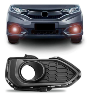 Moldura Farol Milha Fit 2020 A 2021 Com Furo Modelo Original