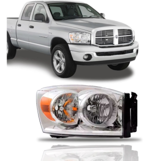 Farol Dodge Ram 2007 08 2009 2010 Cromado