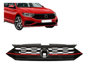 Grade Radiador Com Friso Vermelho Jetta Gli 2019 20 21 2022