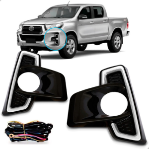 Kit Grade Radiador + Moldura C/ Led Hilux Sport 2018 A 2020