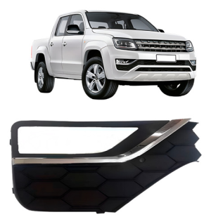 Moldura Milha Amarok 2017 2018 2019 Com Furo C/friso Cromado