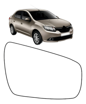 Lente Retrovisor Logan Sandero 2014 2015 2016 2017