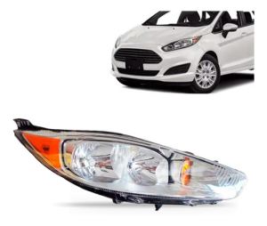 Farol New Fiesta Mexicano 13 14 15 16 Cromado Seta Âmbar