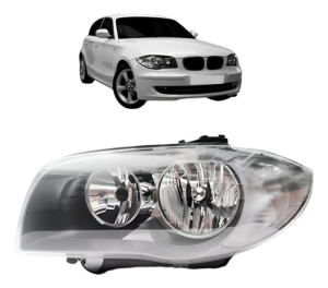 Farol Bmw 118i 120i 2007 2008 2009 2010 2011 Cromado