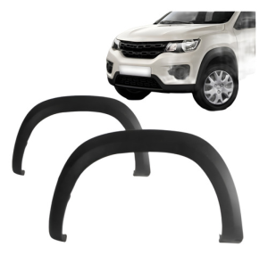 Alargador Paralama Renault Kwid 2017 2018 Preto Texturizado