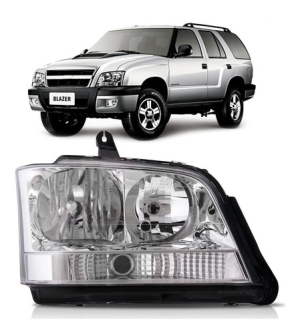 Farol S10 Blazer 2001 02 03 04 05 06 07/2011 Seta Cristal