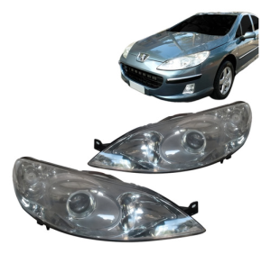 Farol Para Peugeot 407 Ano 2006 2007 2008 2009 2010 Manual
