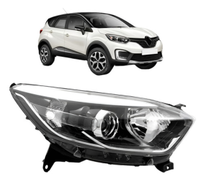 Farol Captur 2017 18 A 2021 Elétrico Friso Cromado Tyc Esq