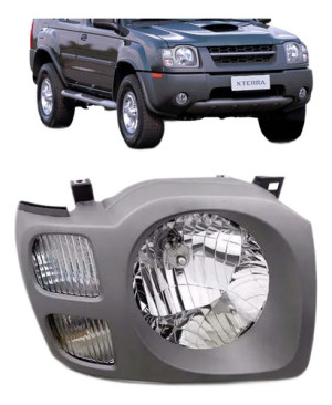 Farol Xterra 2003 2004 2005 2006 Moldura Cinza Mega Desconto