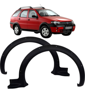 Alargador Vão De Roda Dianteiro Fiat Palio Weekend Adventur