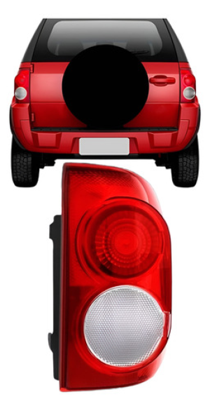 Sinaleira Traseira Ecosport 2008 2009 2010 2011 2012 Bicolor