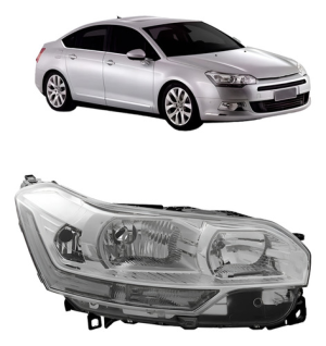 Farol Para Citroen C5 2008 2009 2010 2012 Eletrico Com Motor