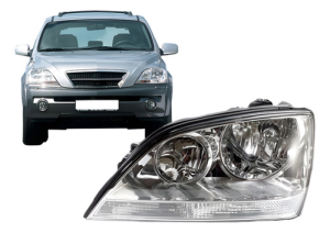 Farol Kia Sorento 2004 2005 2006 Depo Cromado Lado Esquerdo
