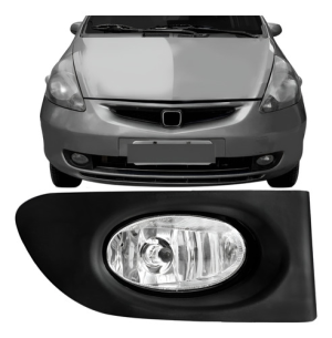 Farol Milha Auxiliar Fit 2003 2004 2005 2006 Com Grade