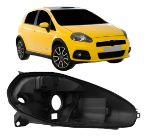 Carcaca De Farol Fiat Punto 2007 2008 2009 2010 2011