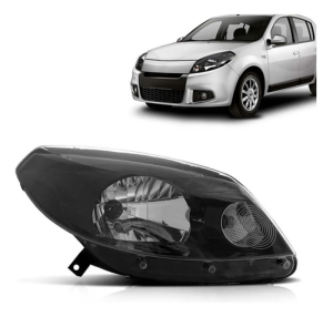 Farol Sandero 2012 2013 2014 Manual Máscara Negra