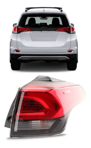 Lanterna Traseira Rav4 2016 2017 2018 Canto Com Led