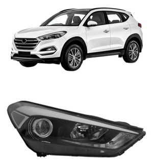 Farol Tucson 2017 18 19 20 21 2022 Eletrico Com Motor