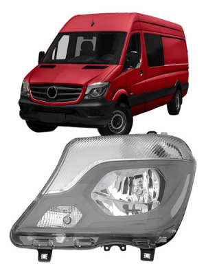 Farol Sprinter 2016 2017 2018 Elétrico Com Motor