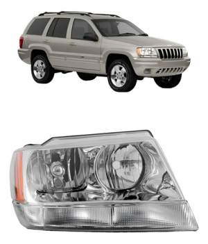 Farol Grand Cherokee 1999 A 2001 Cromado