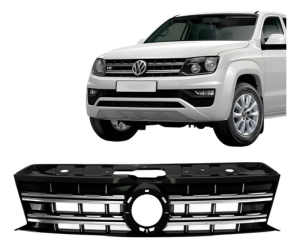 Grade Dianteira Amarok 2017 A 2023 Com 2 Frisos Cromado