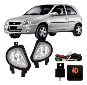 Kit Farol Auxiliar Corsa 2000/2002 Classic 2003/2009 Wagon