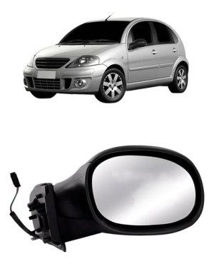 Retrovisor Eletrico Para Citroen C3 2003 Até 2012