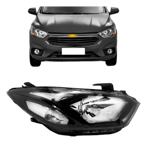 Farol Onix 2017 2018 2019 2020 Manual Sem Led Friso Preto