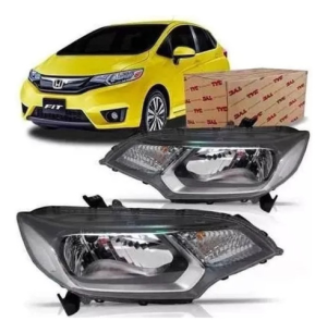 Farol Honda Fit 2014 15 16 17 18 19 20 2021 Manual Sem Led