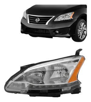 Farol Sentra 2014 2015 2016 Manual Com Led Tyc Esquerdo