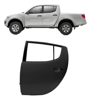 Par Porta Traseira L200 Triton 2007 A 2013 Preto