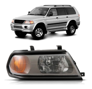 Farol Pajero Sport 2000 A 2004 Eletrico Mascara Cinza