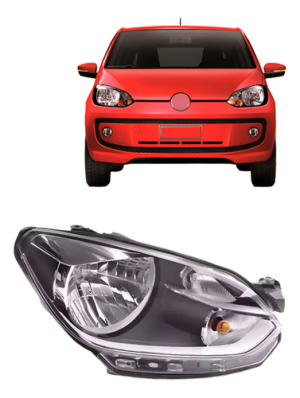 Farol Up 2014 2015 2016  Eletrico Manual Com Friso Cinza