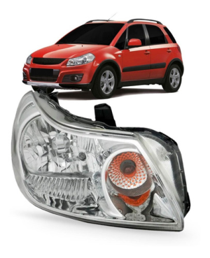 Farol Suzuki Sx4 2009 2010 2011 2012 2013 Cromado