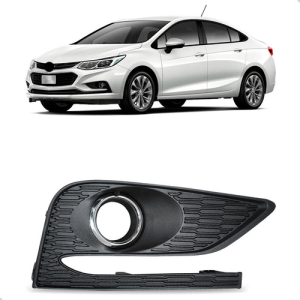 Moldura Farol Milha Cruze 2017 2018 2019 C/ Friso Cromado