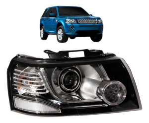 Farol Freelander 2 2006 A 2013 D3s C/ Led Cromada 12 Pinos