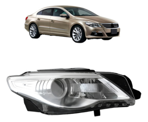 Farol Passat Cc 2009 10 11 2012 C/ Motor E Entrada P/ Xenôn